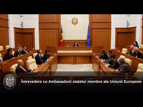 Президент Майя Санду встретилась с послами государств-членов Европейского союза 