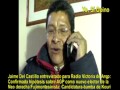 JAIME DEL CASTILLO ENTREVISTADO POR RADIO VICTORIA DE AREQUIPA: AGP ES NUEVO ELECTOR DE LA DERECHA 2