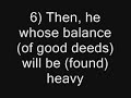 The Qur'an (Chapter 101) Sura Al-Qari'ah
