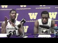 Darnell Gant and Tony Wroten postgame USC Feb. 4