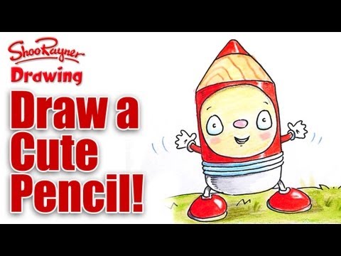 How to draw a Cute Shoowaii pencil - Kawaii