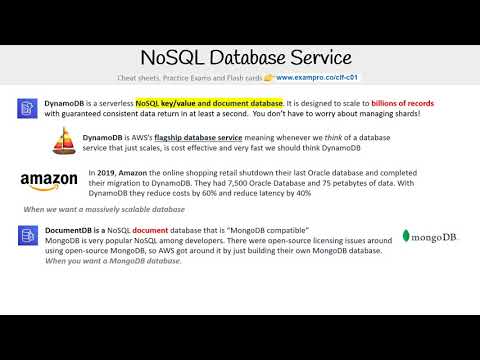 CLF-C01 — NoSQL Database Services