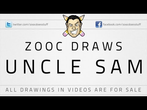 how to draw uncle sam