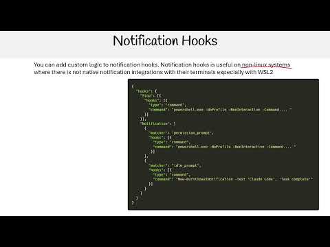 Claude Code Essentials - Notification Hooks