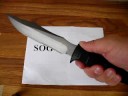 SOG Seal Team Knife w/ Nylon Sheath S37 - Video Demo