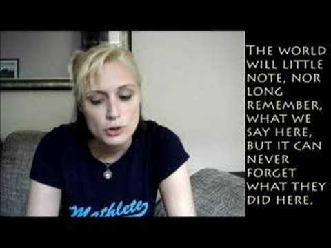 Gettysburg Address (in Gibberish)