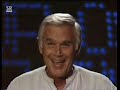 ard-sendung auf los gehts los mit mireille mathieu und patrick duffy, nur fuer dich/together we`re strong - joachim fuchsberger im nachthemd, 22.10.1983.