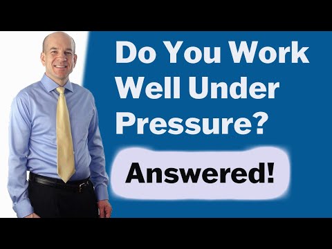 how to perform well under pressure