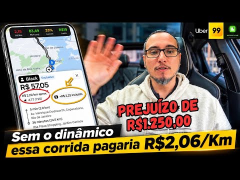 O que acontece quando o Motorista UBER ACEITA corridas mais BARATAS?