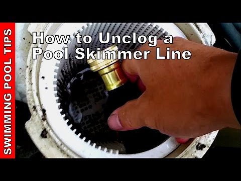 how to unclog skimmer