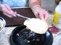 Mom making a tostada Mom making a tostada