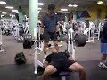 495 bench press RAW at 240 pound body weight All Natural