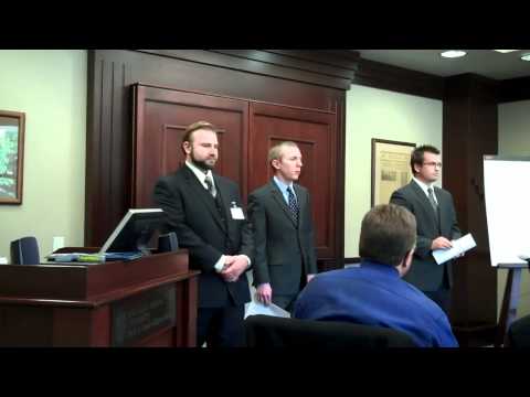 The W. A. Franke College of Business CFA Students presented to the FCB National Advisory Board on October 28, 2010. As part of their presentation, they fielded questions from the board, including those from Rick Blomquist, an expert in the area of their topic.