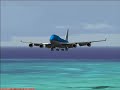 klm crazy landing at st maarten
