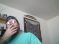 goofy kevin in front of my webcam