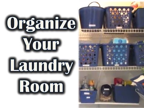 how to organize laundry room
