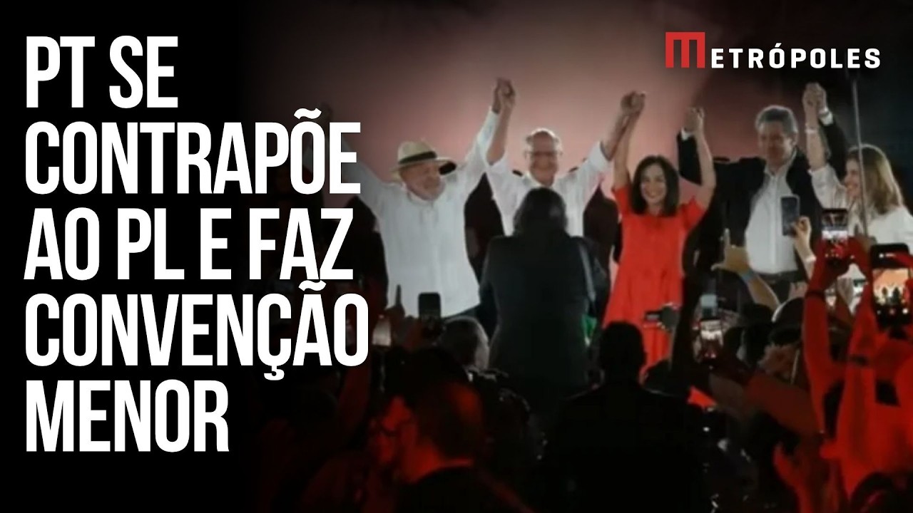 Lula oficializa candidatura à reeleição em convenção do PT em SP