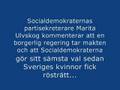Ulvskog demonstrerar självinsikt