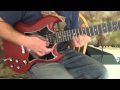 Rock and Blues Electric Guitar Solo Lesson - Blues Rock Lick on Gibson SG
