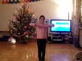 Anna and the rock and roll at Christmas 2009