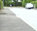 smart arse falls off his bike