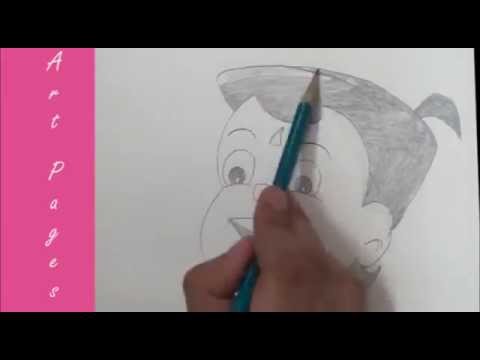 how to draw bheem