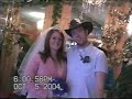 one of my best girlfriends and i were in vegas on a work trip and thought it would be funny to get married (both of our boyfriends were not amused ps.) turns out it was legal as ever...we are beyond idiots! but check out the bossy mean woman who married us...yells at us through the whole thing! i about wet my freakin pants!