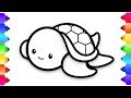How to Draw a Cute Easy Turtle