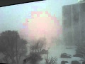 Crazy blizzard white-out snow storm in Kingston Ontario View Video