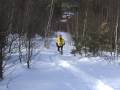Feel Good Farm Snowshoe Race, 1st loop runners 2-7
