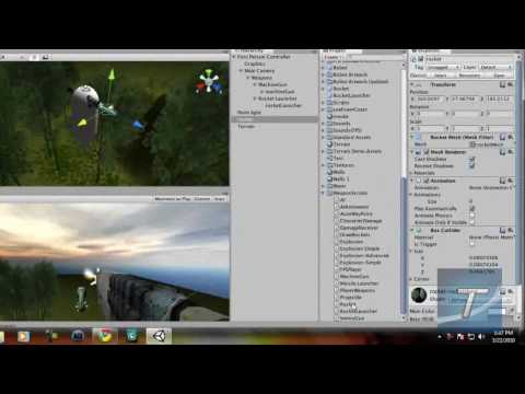 preview-Create a FPS Game in Unity 3D #3 - Adding A Rocket Launcher (TechzoneTV)