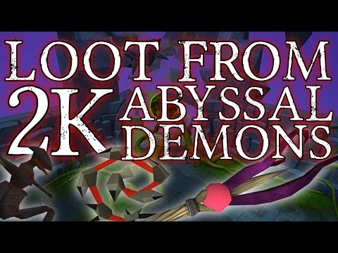 Runescape 3 - Loot From 2000 Abyssal Demons