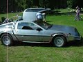 Deloreans and Back to the Future Delorean at Sandringham