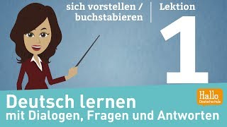 Deutsch lernen A11 / Lektion 1 / sich vorstellen /