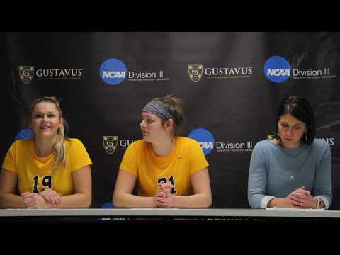 NCAA Regionals: Coach Wudi, Madison Surprise, and Krista Meyer after a 3-0 win over St. Thomas