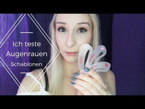 Ich teste Augenbrauen Schablonen von Rival de Young