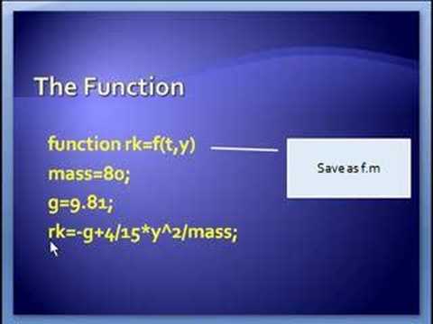 how to define ode in matlab