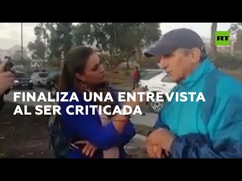 Ecuador: periodista de la televisión pública detiene su entrevista a un manifestante al no gustarle las respuestas