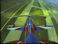 Fina Pitts with mounted camera during aerobatics routine Fina Pitts with mounted camera during aerobatics routine