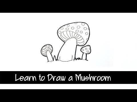 Learn to Draw a mushroom step by step