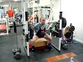 raw squat doubled purple bands plus 225lb. of weight. I weigh 175lb. raw squat doubled purple bands plus 225lb. of weight. I weigh 175lb.