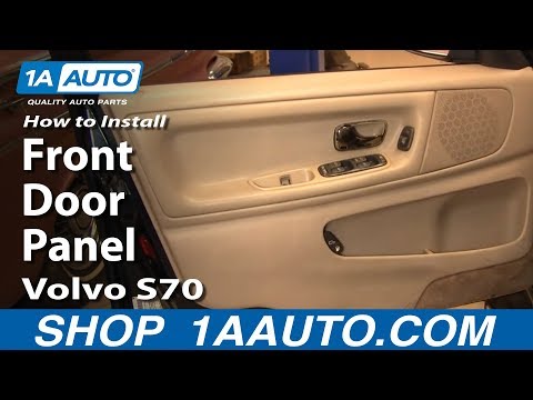 How To Install Replace Remove Front Door Panel Volvo S70 98-00 1AAuto.com