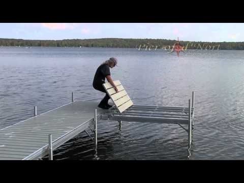 how to sink posts for a dock