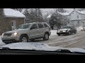 Snowy Drive through Shippensburg 2