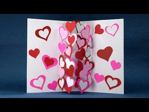diy pop up valentine card