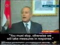 Egyptian Foreign Minister Ahmed Aboul Gheit harshly censured Hamas today (27 Dec), placing responsibility for the current situation on Hamas. At a noon press conference broadcast on Egyptian television, he said that Egypt had repeatedly cautioned against continuing the situation and that whoever did not listen (Hamas) should assume responsibility and not blame others. He added that Israel had publicly warned that continued rocket fire would lead to military action. Prime Minister Olmert said just two days ago in an Al Arabiya TV interview that if Hamas did not stop the rocket fire, Israel would respond militarily. The Egyptian foreign minister added angrily that right before Foreign Minister Livnis arrival in Egypt on Thursday, 60 rockets were fired, meant to foil Egypts efforts to achieve quiet.