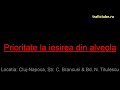 Prioritate la iesirea din alveola