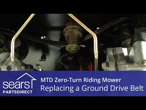 how to put belt on mtd riding mower
