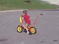 Brooks Riding His Bicycle