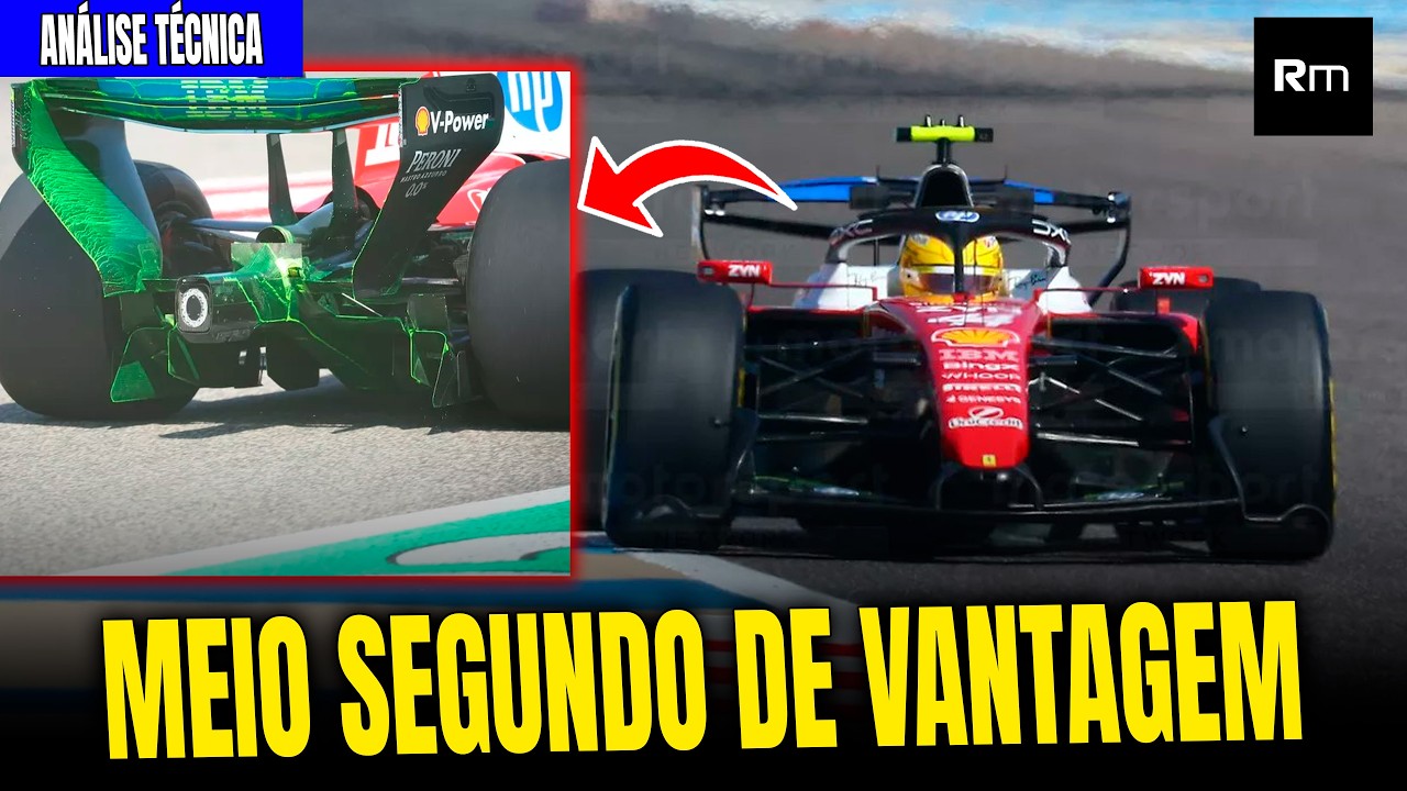 🚨 MEIO SEGUNDO DE VANTAGEM! FERRARI GANHA 0,5s COM SOLUÇÕES GENIAIS NA TRASEIRA #f1